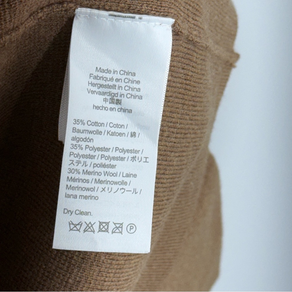 NWT J Crew Ella Open Front Long Sweater Blazer Coat XL in Dark Camel Tan AD753 - Picture 11 of 15